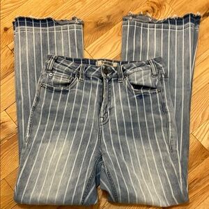 Striped Blue Rock & Roll Jeans